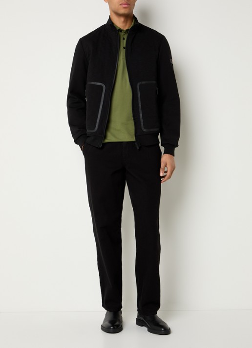 Peuterey Kyarr jack met quilt patroon - voorkant 2 zwart