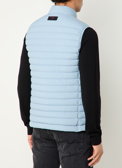 Peuterey Moise gewatteerde bodywarmer met donsvulling - achterkant lichtblauw