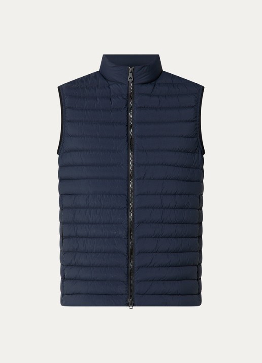Peuterey Moise gewatteerde bodywarmer met donsvulling - voorkant donkerblauw