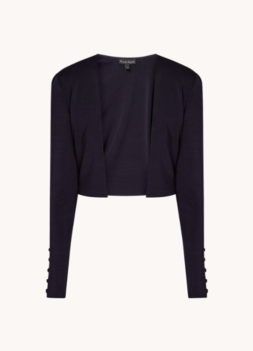 Phase Eight Adah Knitted Jacket Navy 08 - voorkant 3 donkerblauw