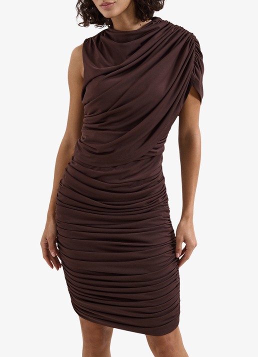 Phase Eight Aimee mini jurk met asymmetrische mouw