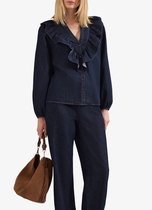 Phase Eight Alexia blouse van denim