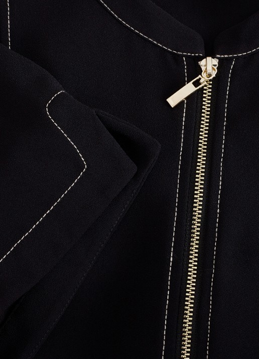 Phase Eight Alix wide fit jumpsuit met strikceintuur - detail 8 zwart
