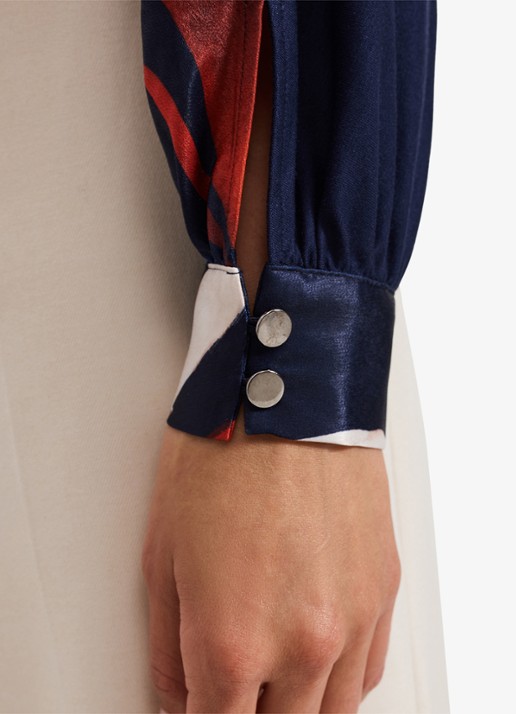 Phase Eight Alora top met print - detail 6 donkerblauw