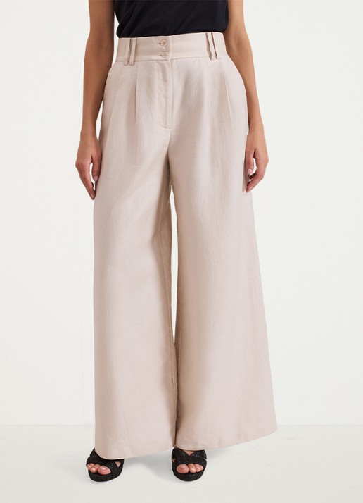 Phase Eight Amble mid waist wide fit pantalon met steekzakken