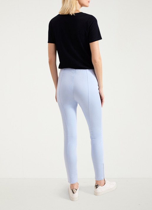 Phase Eight Amina high waist cropped skinny fit broek met ritssluiting - achterkant lichtblauw