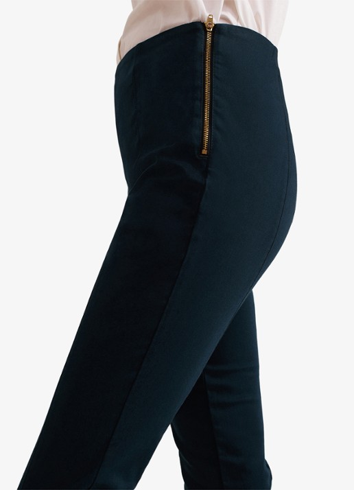 Phase Eight Amina high waist cropped skinny fit broek - detail 5 groen