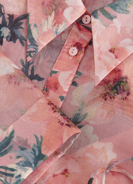Phase Eight Anabella midi jurk met bloemenprint - detail 5 oudroze