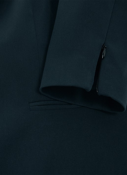 Phase Eight Arabella cropped blazer met paspelzakken - detail 6 groen