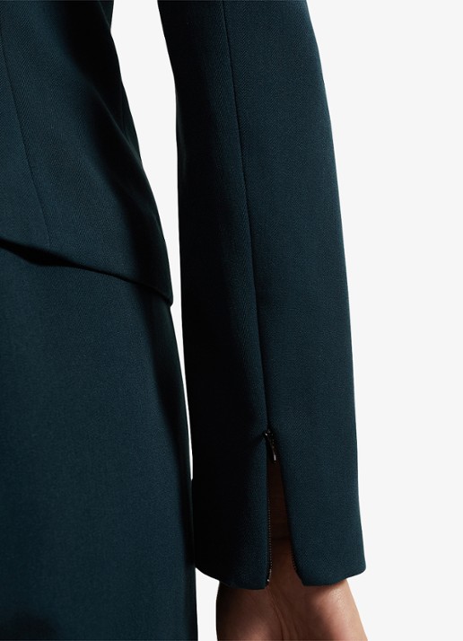 Phase Eight Arabella cropped blazer met paspelzakken - detail 8 groen