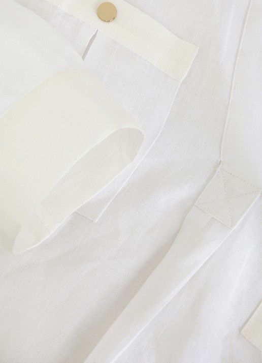 Phase Eight Arla tuniek van linnen - detail 8 wit