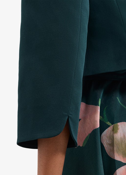 Phase Eight Arlette bolero met schoudervulling - detail 4 zeegroen