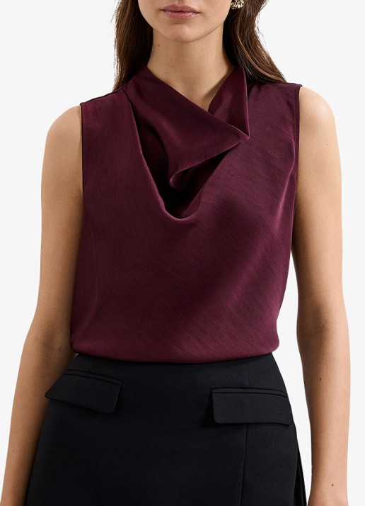 Phase Eight Arwen mouwloze top met watervalhals