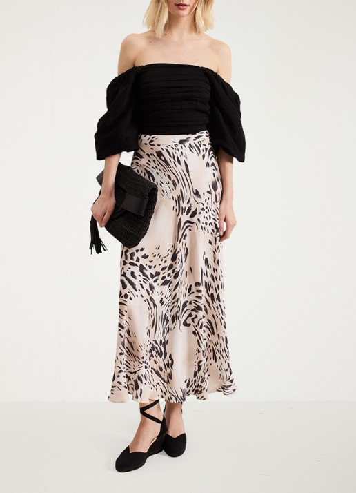 Phase Eight Asha top in linnenblend - voorkant 3 zwart