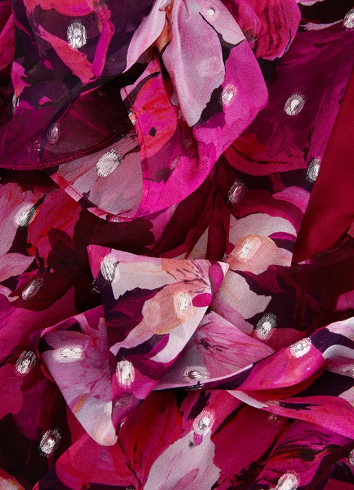 Phase Eight Azalea midi jurk met bloemenprint - detail 7 roze