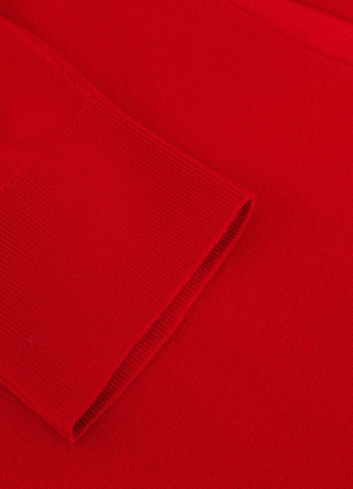 Phase Eight Becca mini fijngebreide jurk met vleermuismouw - detail 7 rood