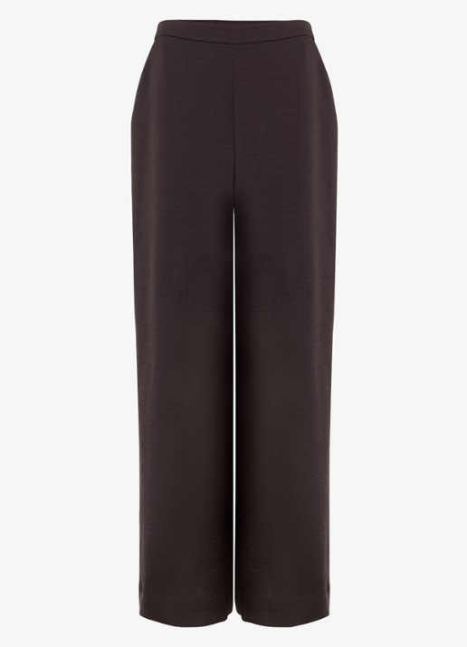 Phase Eight Beccy wide fit pantalon met steekzakken - voorkant 2 bruin