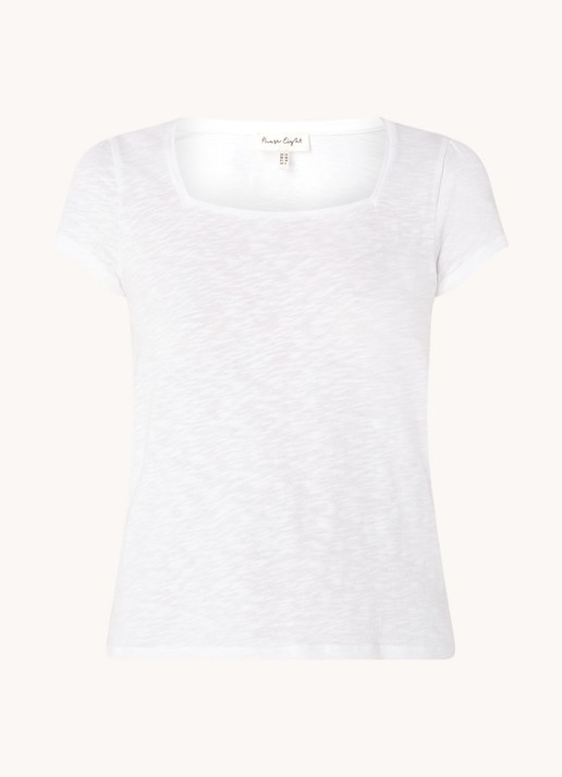 Phase Eight Bella T-shirt met stretch - voorkant 3 wit