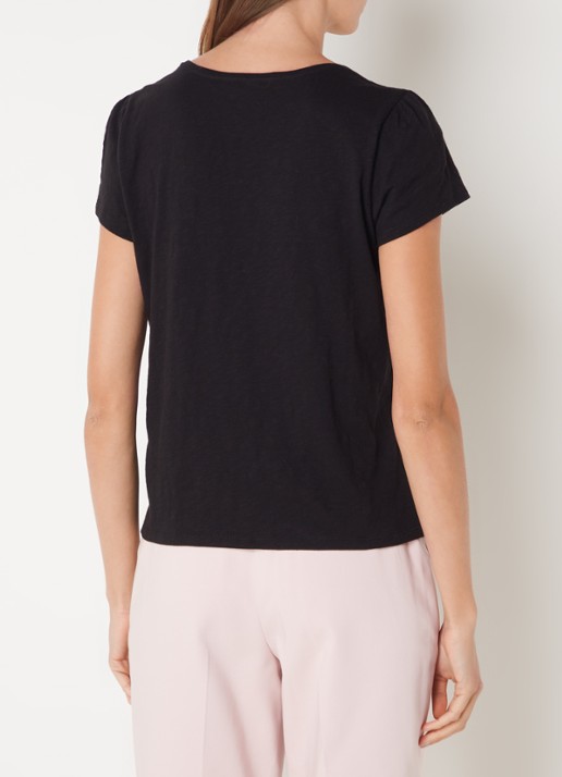 Phase Eight Bella top met rechthoekige hals - achterkant 4 zwart