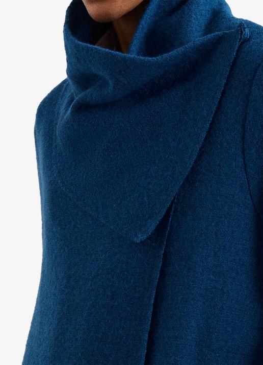 Phase Eight Bellona manteljas met sjaalkraag - detail 3 donkerblauw