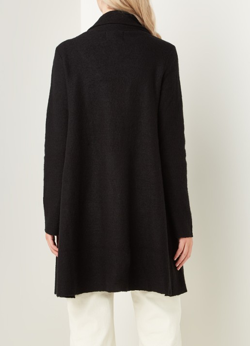 Phase Eight Bellona vest in wolblend met paspelzakken - achterkant 4 zwart