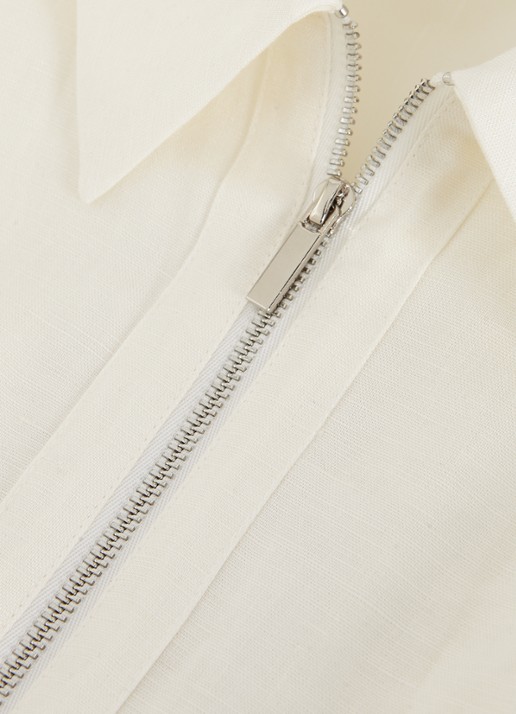 Phase Eight Betsie midi blousejurk met strikceintuur - detail 6 wit