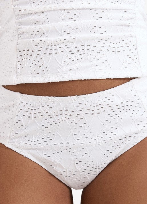 Phase Eight Bikinislip met opengewerkt dessin - detail 2 wit
