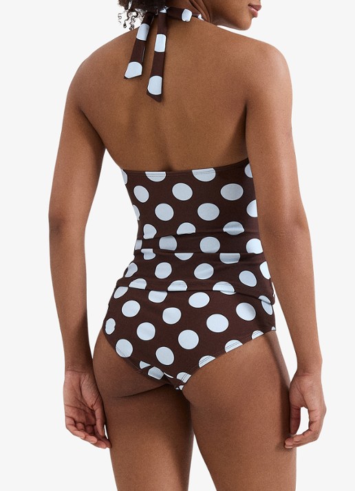Phase Eight Bikinitop met stippenprint - achterkant 3 bruin