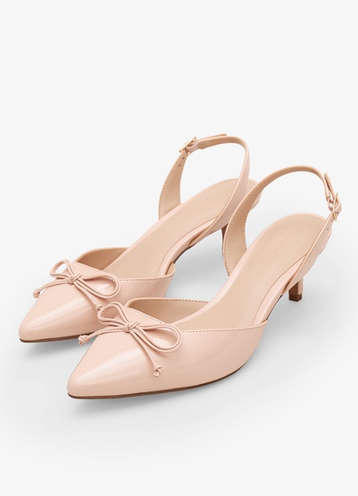 Phase Eight Bow slingback met strikdetail  - detail 4 oudroze