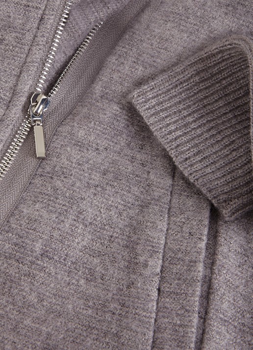 Phase Eight Byanca jack in wolblend met col  - detail 6 grijs