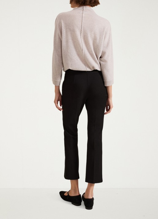 Phase Eight Carly mid waist cropped straight fit broek - achterkant zwart