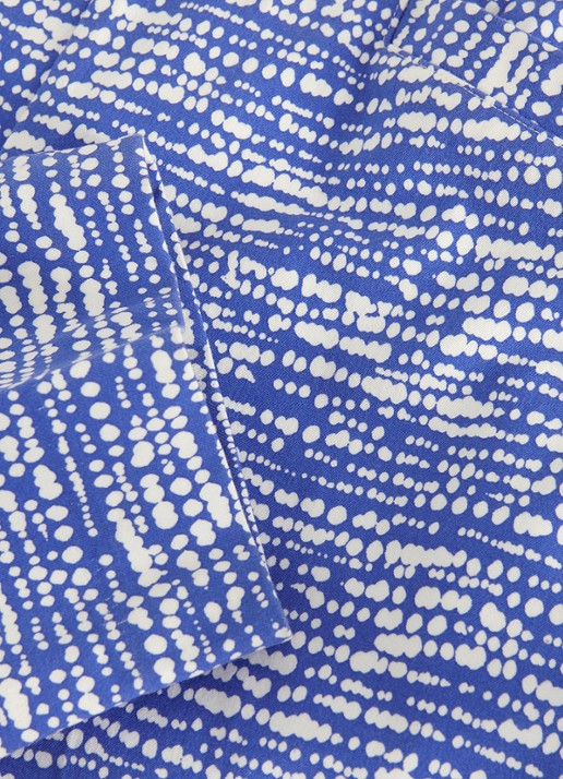 Phase Eight Carmella high waist slim fit cropped pantalon met grafische print - detail 6 donkerblauw