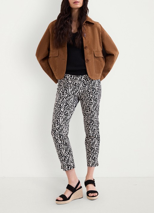 Phase Eight Carmella slim fit chino met print - voorkant 2 multicolor