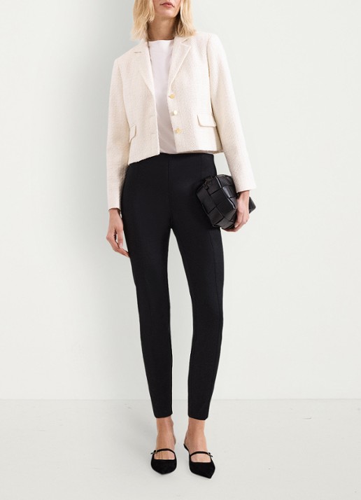 Phase Eight Charlie slim fit pantalon - voorkant 6 zwart