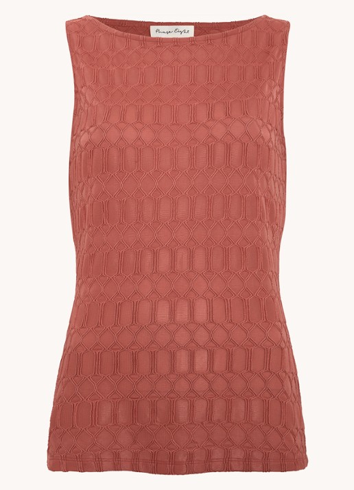 Phase Eight Clemmie mouwloze top met structuur - voorkant 7 roze
