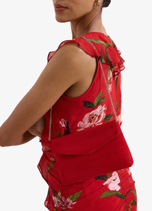 Phase Eight Clutch met afneembare schouderriem - detail 3 rood