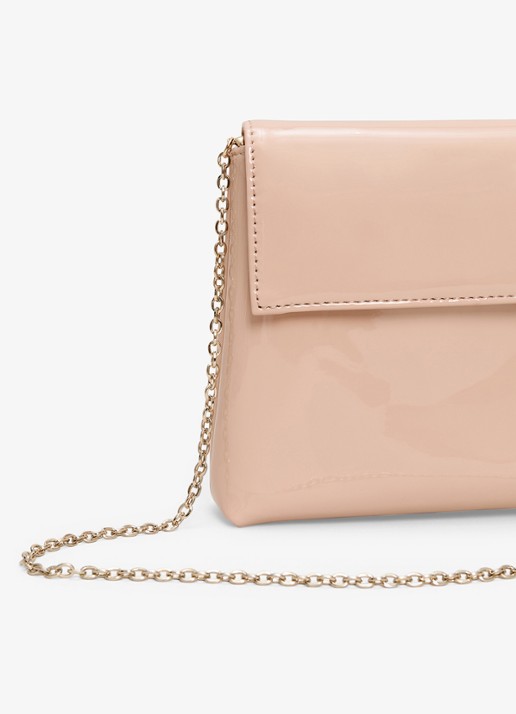 Phase Eight Clutch met lakfinish - achterkant 7 oudroze