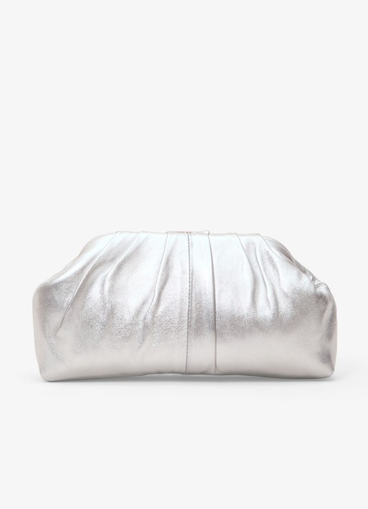 Phase Eight Clutch met metallic finish en afneembare schouderriem