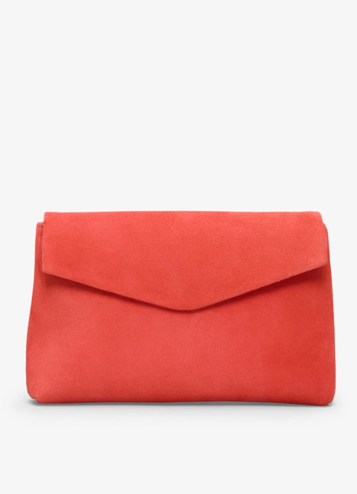 Phase Eight Clutch van suède met afneembare schouderriem