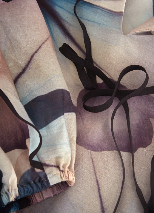 Phase Eight Cosmos tuniek van zijde - detail 7 lichtroze
