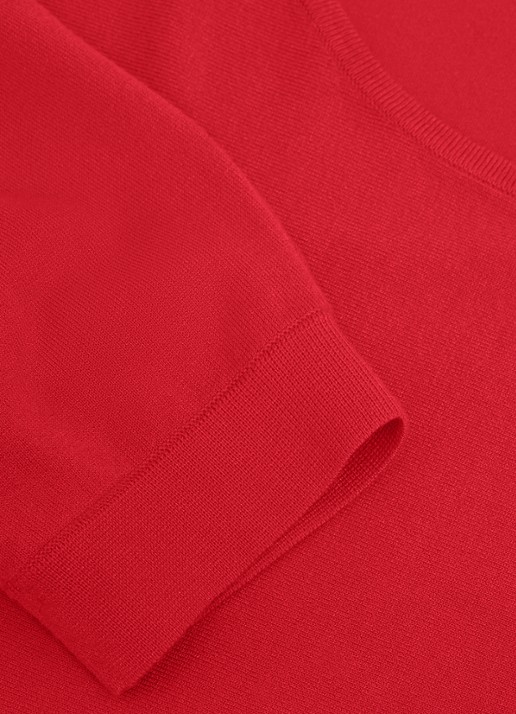 Phase Eight Cristine fijngebreide trui met vleermuismouw - detail 5 koraalrood