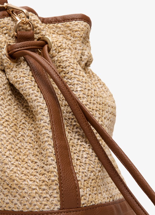 Phase Eight Crossbodytas met gevlochten detail en afneembare schouderriem - detail 3 beige