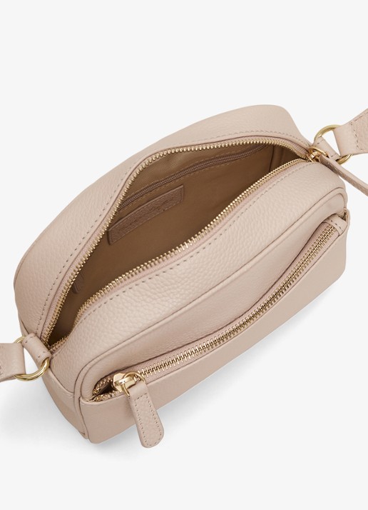 Phase Eight Crossbodytas van leer - detail 4 ivoor