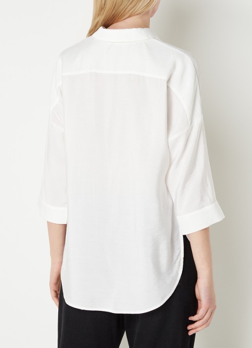 Phase Eight Cynthia Zip Front Sh White 08 - achterkant wit