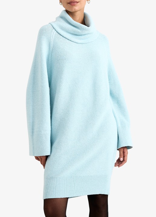Phase Eight Dahlie fijngebreide mini jurk in kasjmierblend