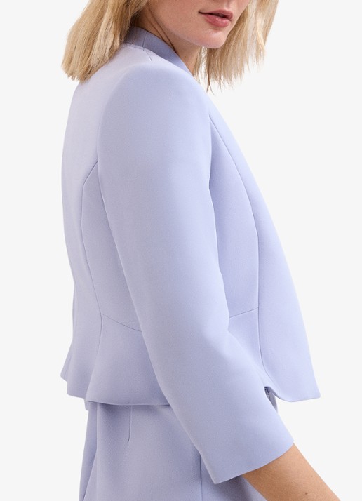 Phase Eight Daisy cropped blazer  - detail 5 lichtblauw