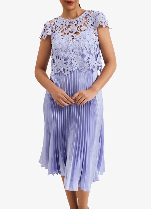 Phase Eight Dana midi jurk met plooidetail