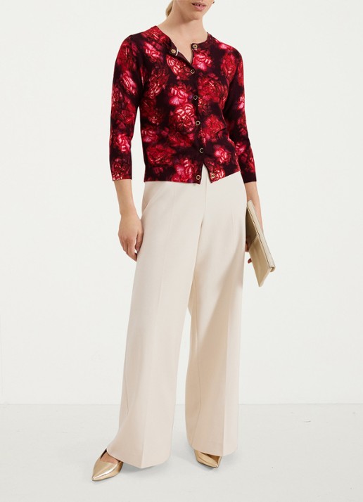 Phase Eight Dani blouse met bloemenprint - voorkant 3 rood