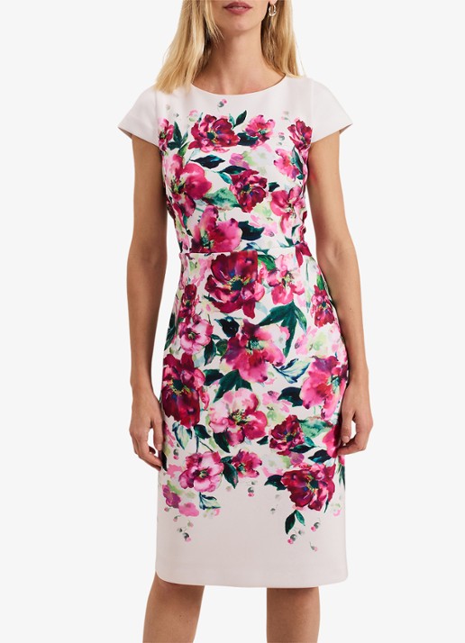 Phase Eight Dannas midi jurk met bloemenprint