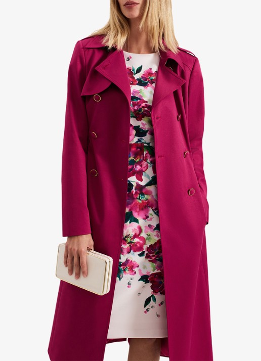 Phase Eight Dannas midi jurk met bloemenprint - detail 5 roze